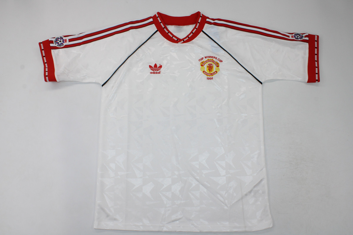 AAA Quality Manchester Utd 1991 Winners Cup Final Soccer Jersey